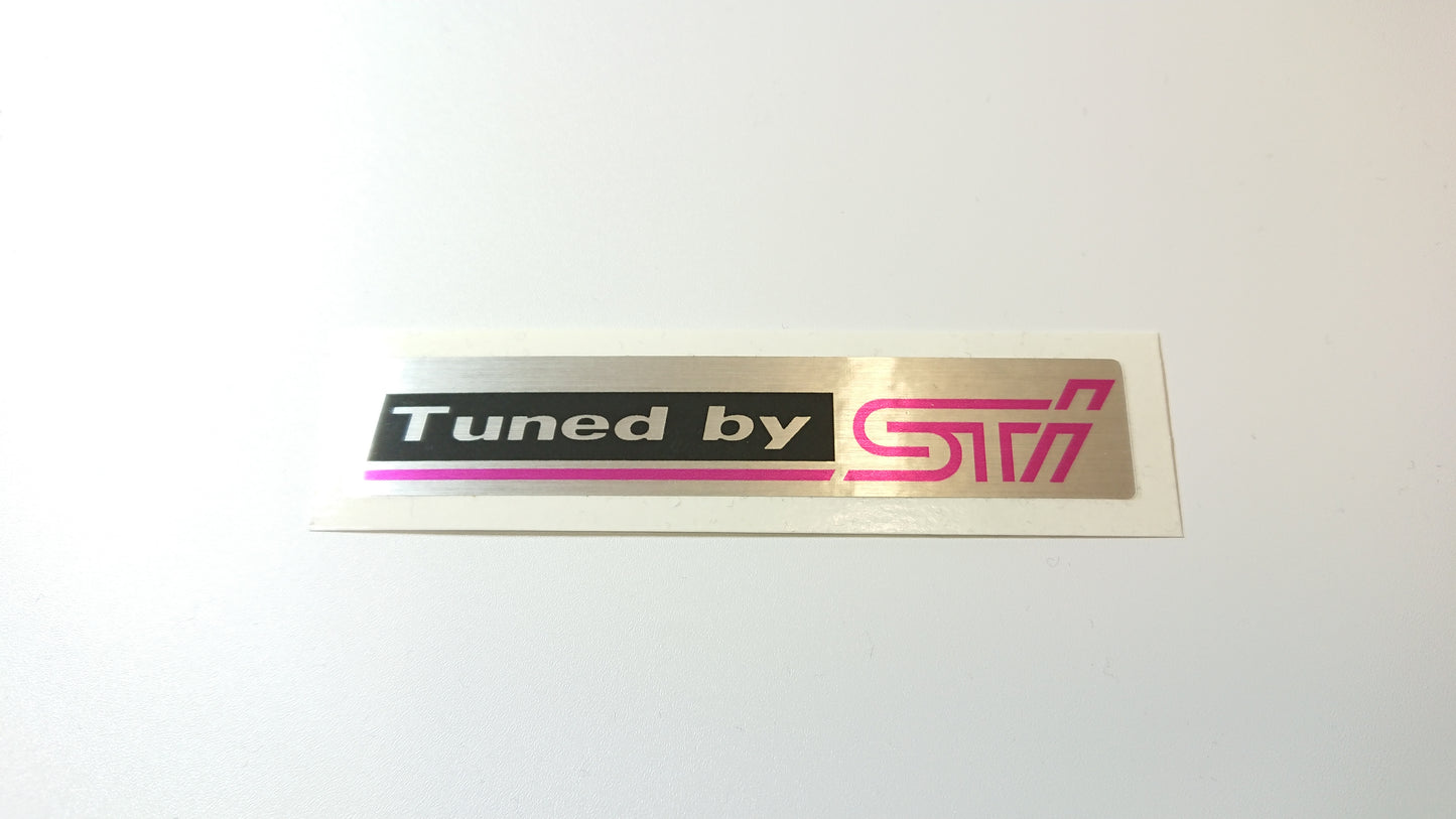 Tuned By STI GC8 Top Mount Intercooler Sticker