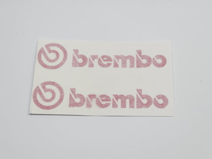 Brembo Caliper Decals - Front - Pink