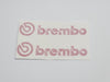 Brembo Caliper Decals - Front - Pink