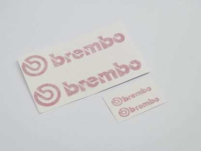 Brembo Caliper Decals - Full Set - Pink