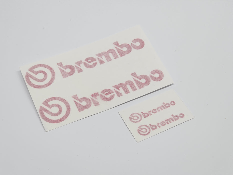 Brembo Caliper Decals - Full Set - Pink