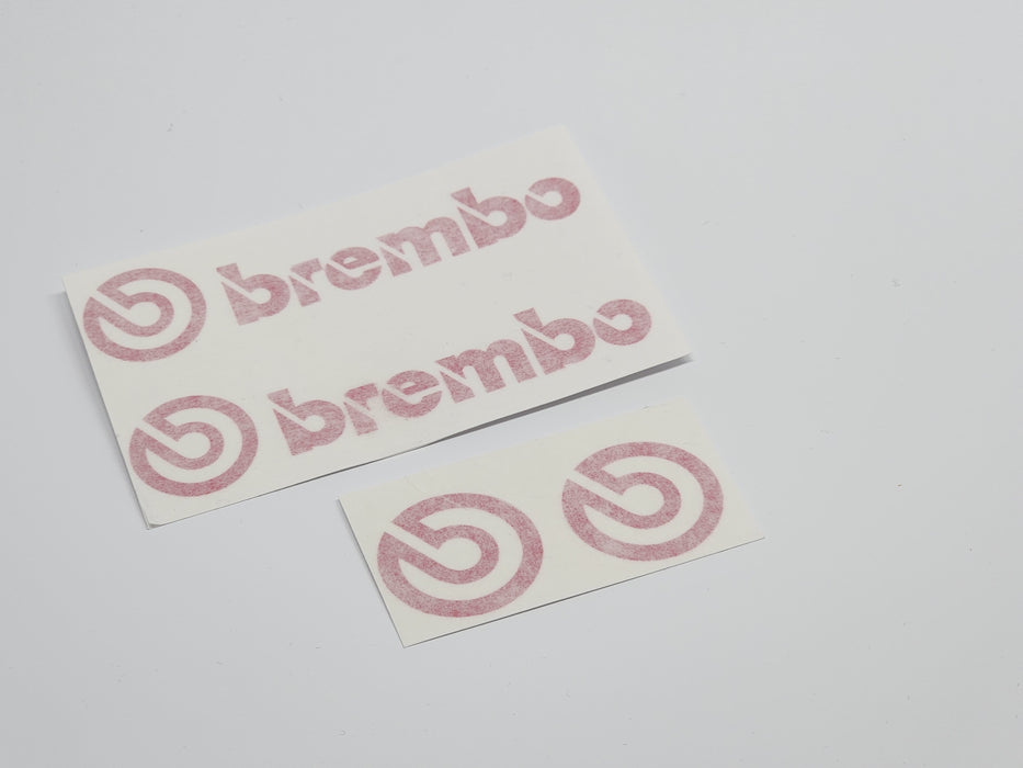 Brembo Caliper Decals - Full Set - Logo Rear - Pink