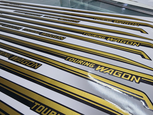 Leone MY Series Touring Wagon Roof Rail Sets - Black on Gold Ready for Sending