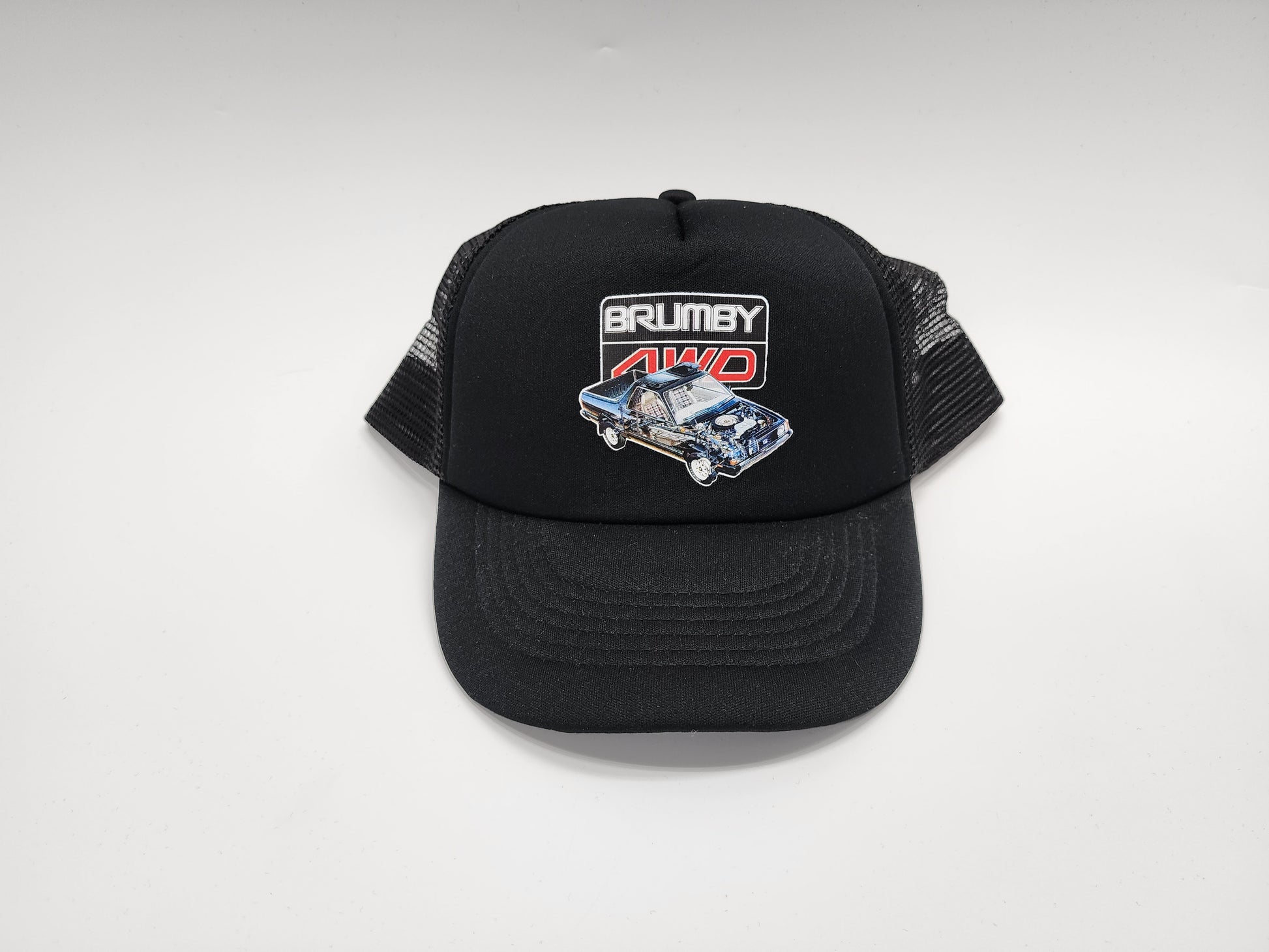 Brumby Cutaway Cap Black Foam Trucker