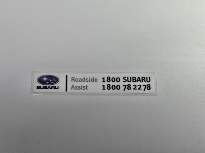 Warranty Reversed Sticker for Subaru