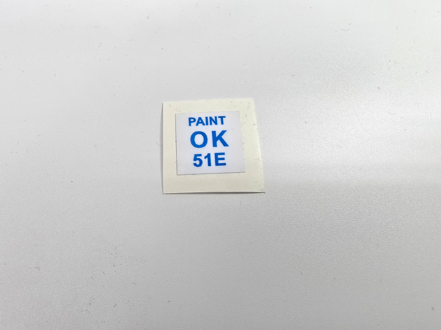 Paint Check Approval Sticker