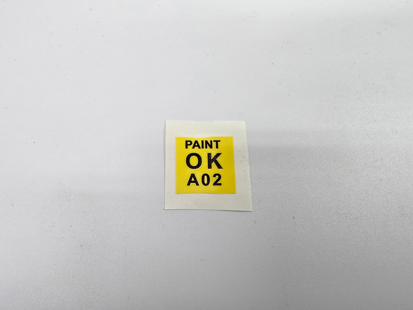 Paint Check Approval Sticker