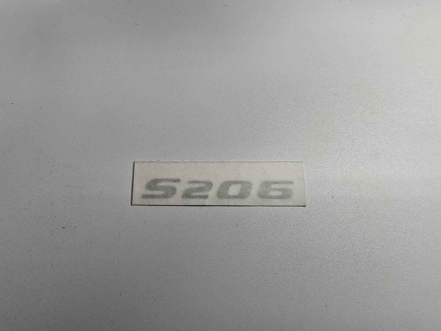 S206 Sticker for Dashboard