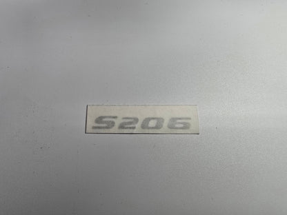 S206 Sticker for Dashboard