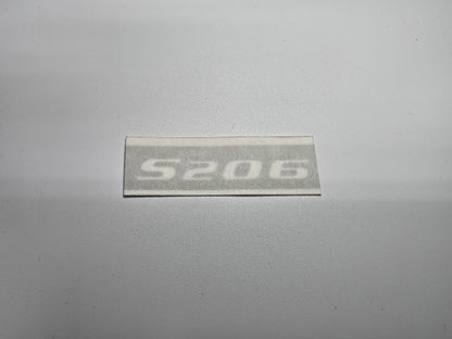 S206 Sticker for Dashboard