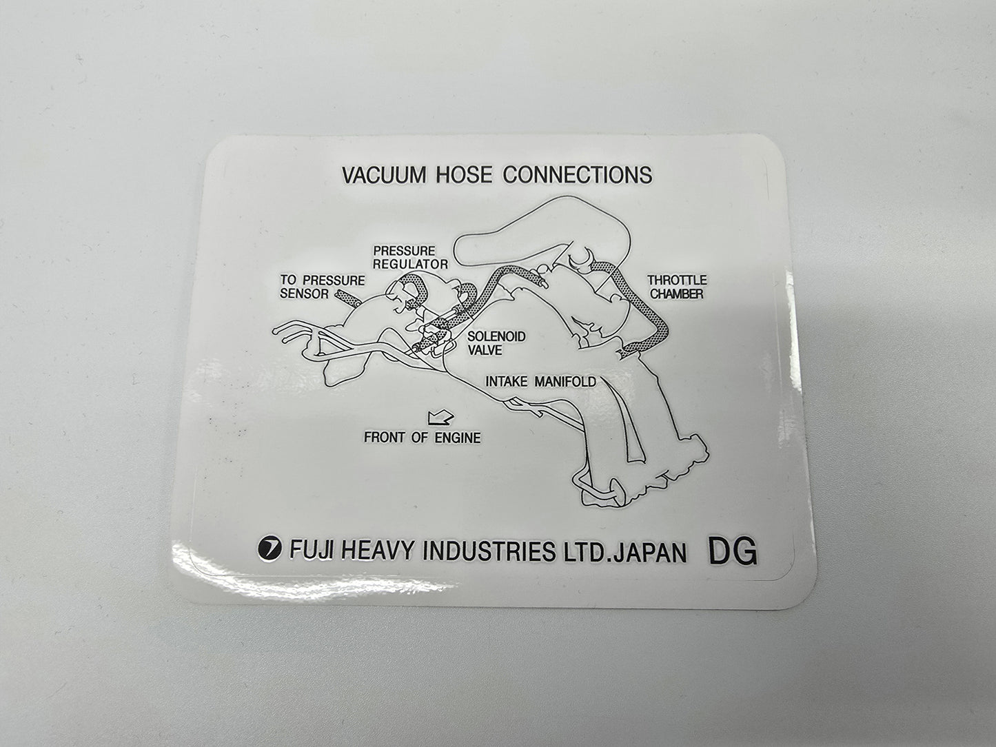 USDM Legacy 2.2 Under bonnet sticker