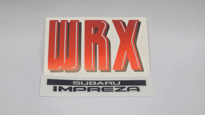 WRX GC8/GF8 Wagon and Sedan Tailgate Stickers V2 "Bubble" Versions