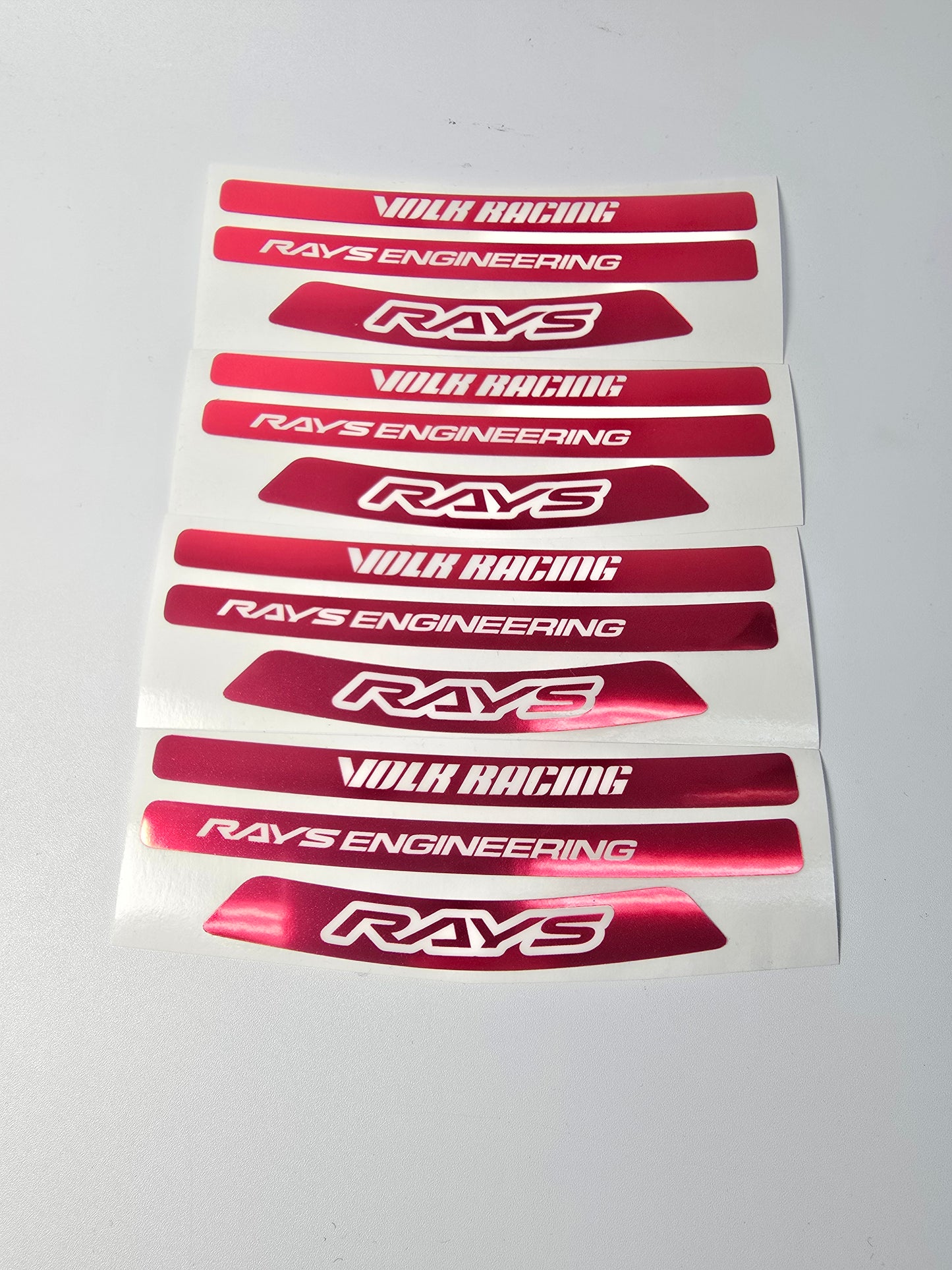 VOLK RAYS Engineering Reproduction Wheel Spoke Stickers