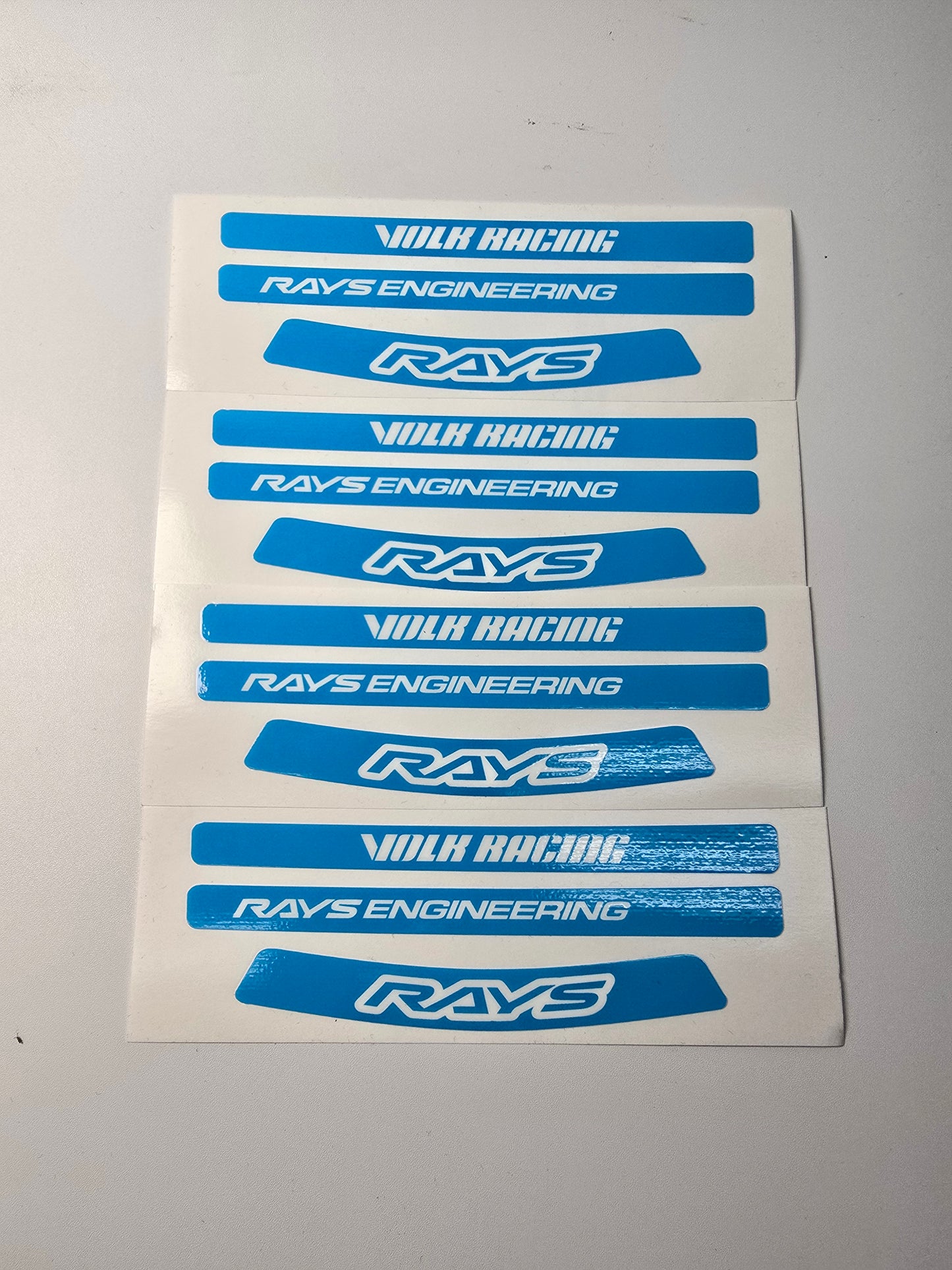 VOLK RAYS Engineering Reproduction Wheel Spoke Stickers