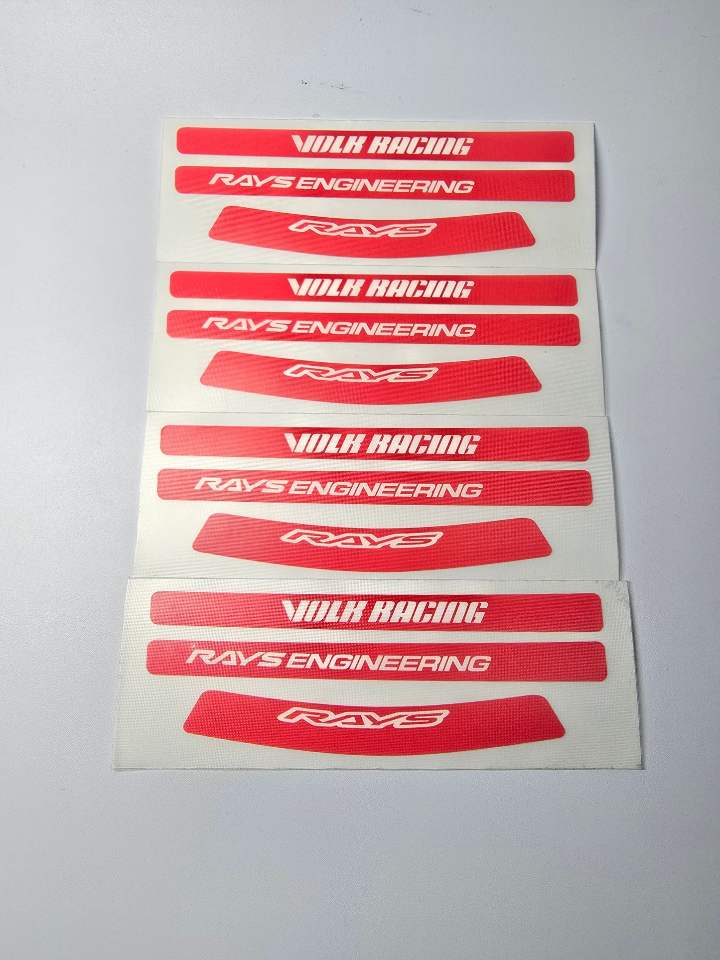 VOLK RAYS Engineering Reproduction Wheel Spoke Stickers