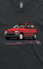 Fiori/Sherpa Retro - Red and Grey - Short Sleeve T-Shirt