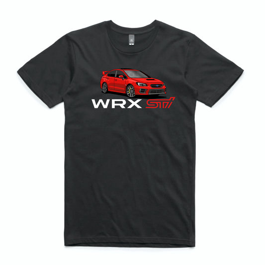 VA WRX STI - Short Sleeve T-Shirt - Red VA