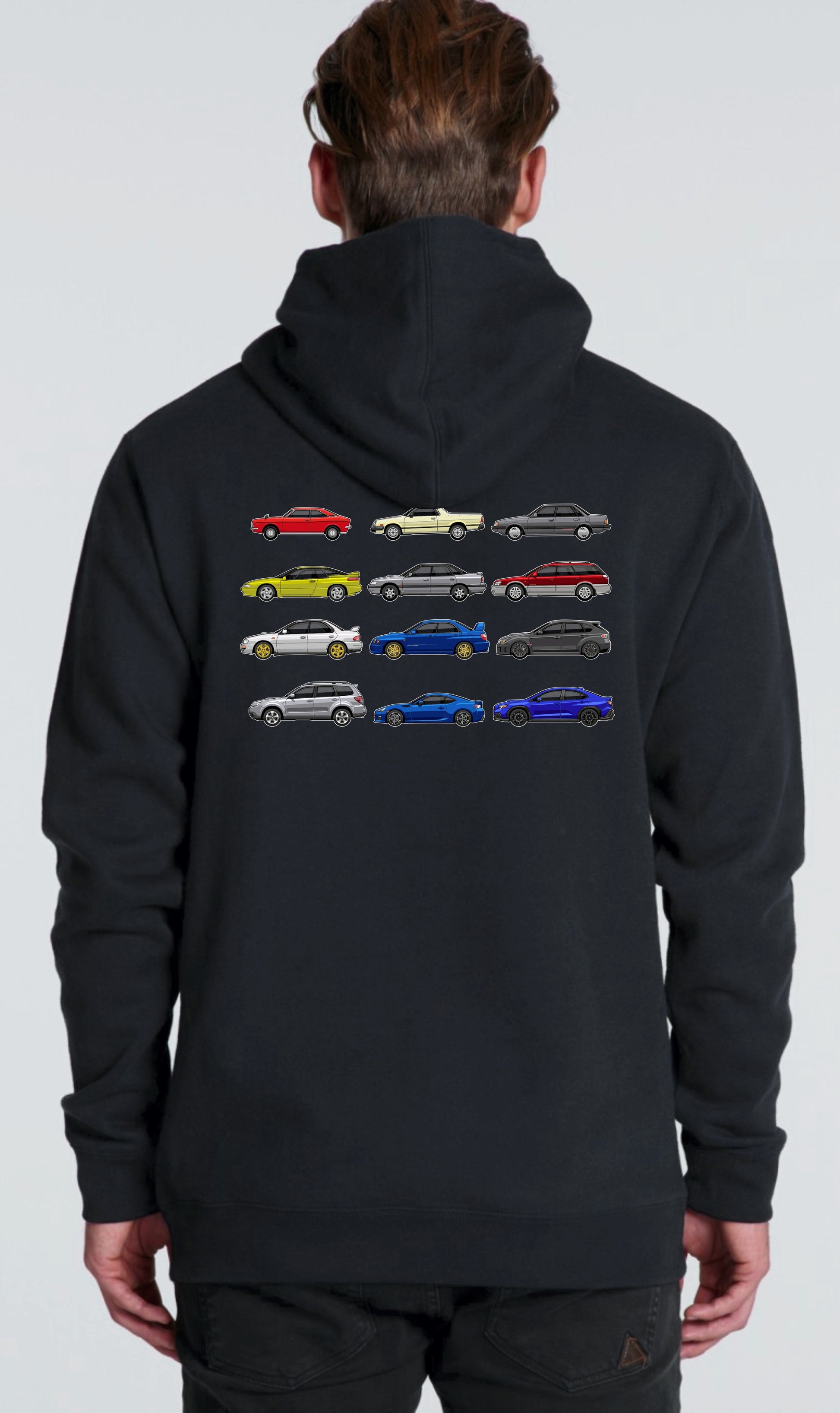 Subaru Australia 50th Anniversary Heritage Lineup Design Back