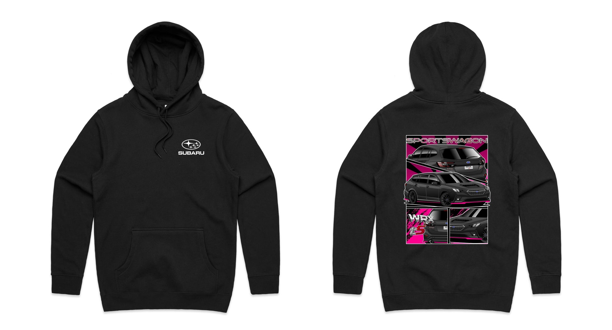 VN WRX tS Sportswagon Hoodie Front and Back