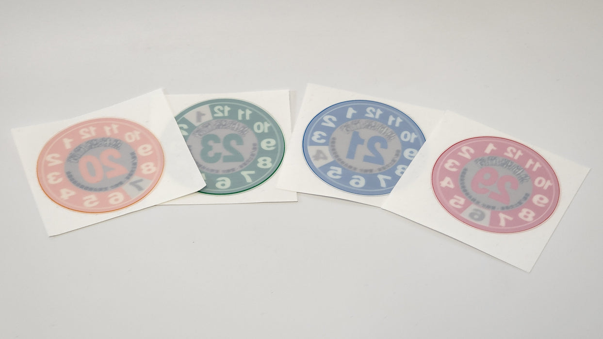 JDM Parking Permits, in 4 colours