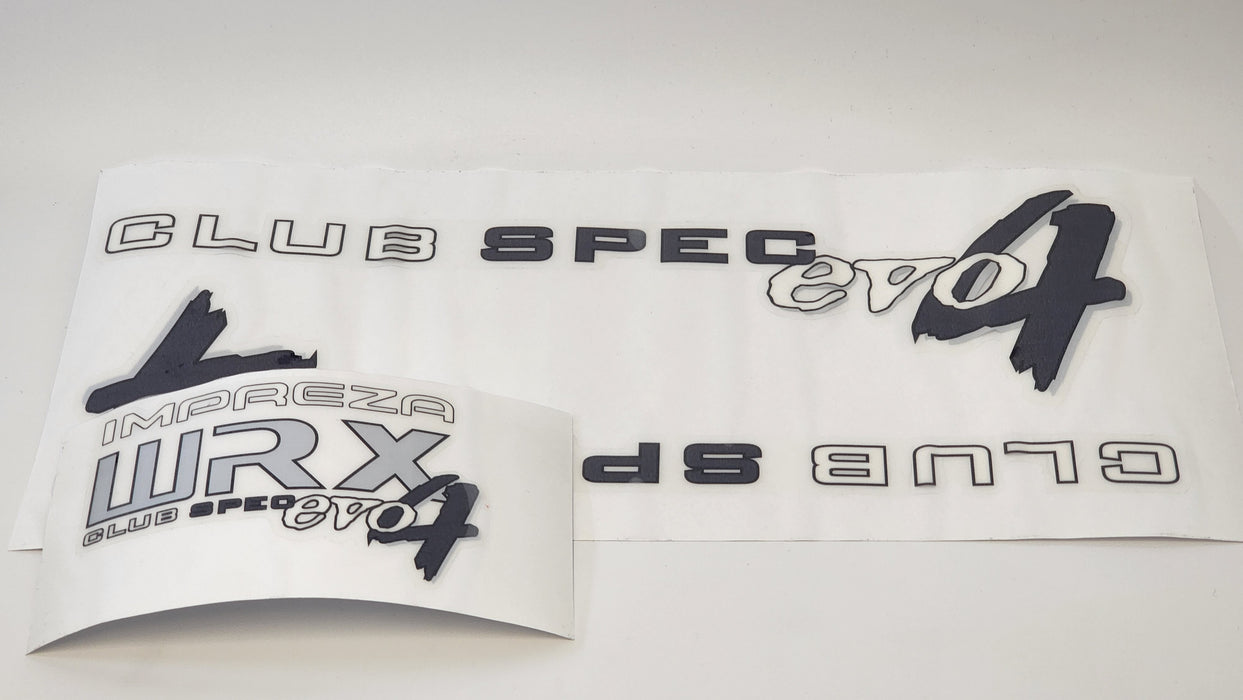 Club Spec 4 Set Resin Versions with Metallic Silver