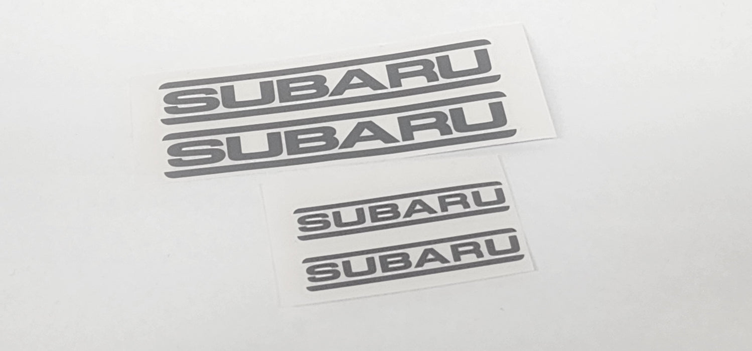 Subaru GC8/GF8 and GD 4-pot and 2-pot brake caliper decals — Boxer Beauty