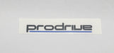 Prodrive in black sticker with modern logo and blue bar