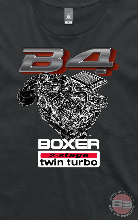 B4 EJ20 Twin Turbo Cutaway Gen 3 - Short Sleeve T-Shirts