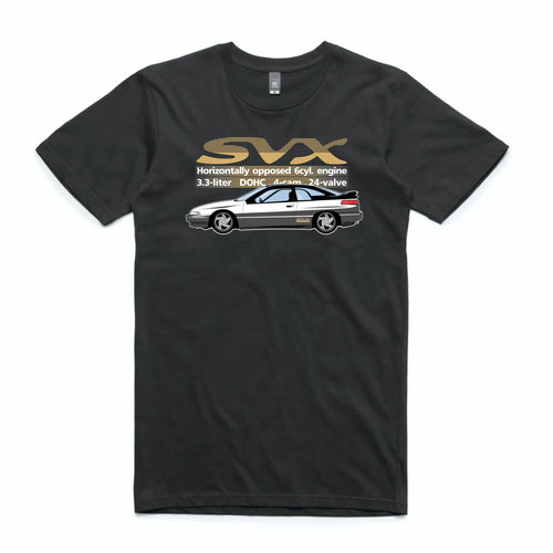 SVX Side Profile Black Tee