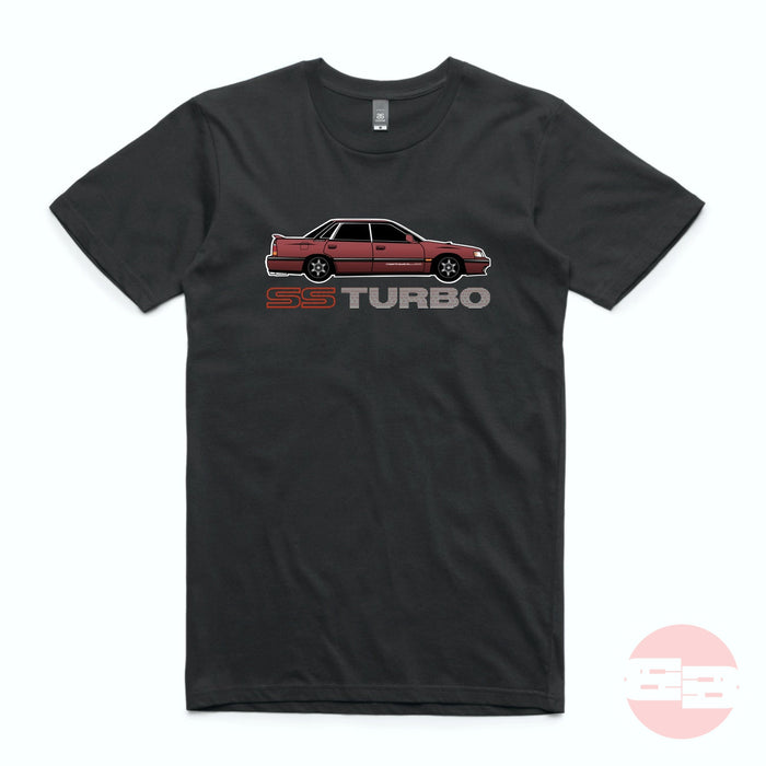 SS Turbo Legacy - Red Car - Design 2 - Short Sleeve T-Shirt