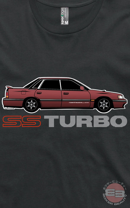 SS Turbo Legacy - Red Car - Design 2 - Short Sleeve T-Shirt
