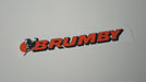 Brumby 1st Gen Tailgate Sticker Clear Orange Version