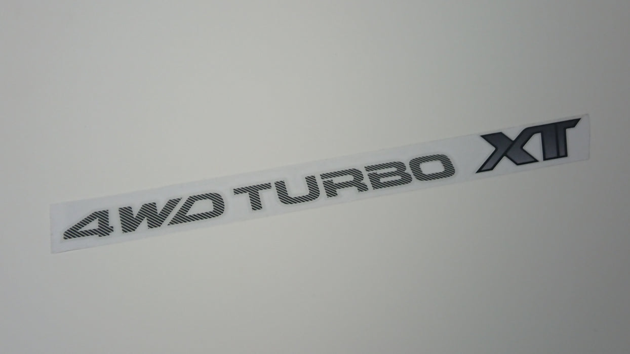 XT 4WD TURBO 'line tone' Tailgate Sticker for XT/Vortex/Alcyone