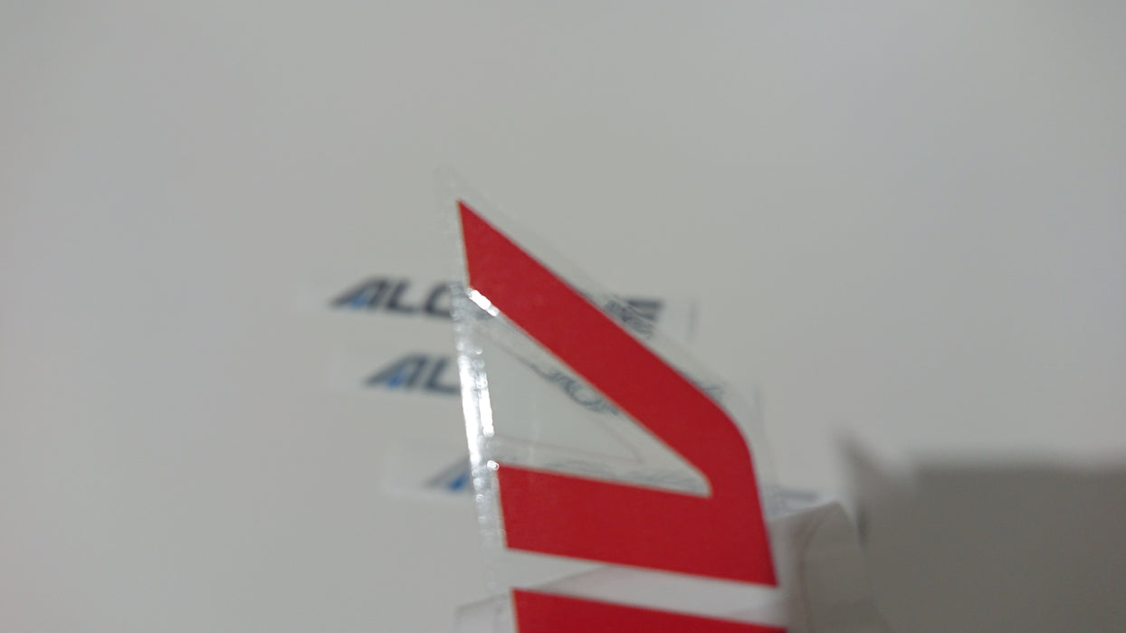 XT/Alcyone/XT6/Vortex Red Tailgate Sticker has White Element