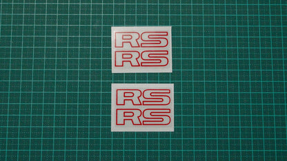 Set of 4x Small RS Logos Gen 1 Turbo Liberty/Legacy (decals or stickers)