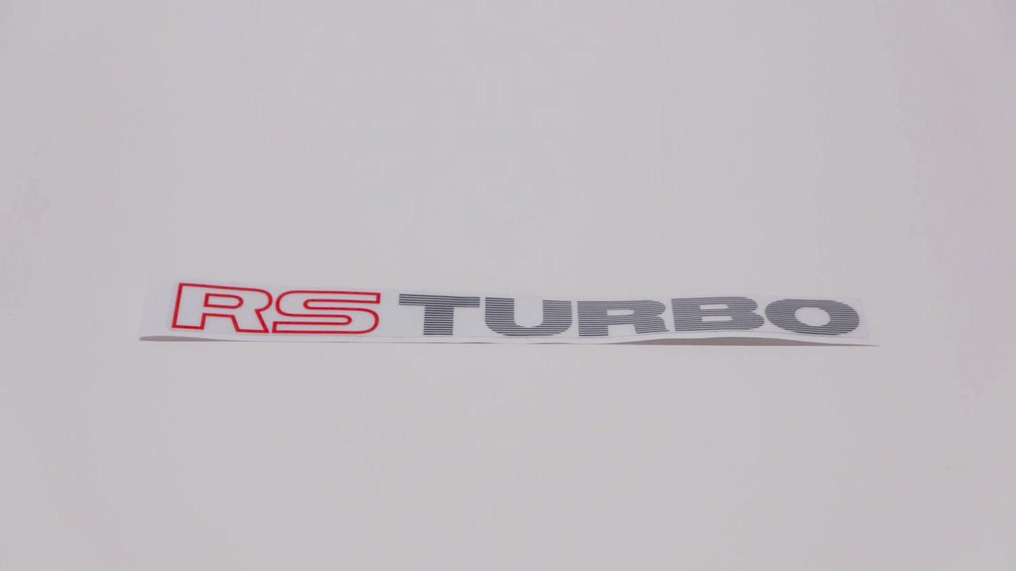 RS TURBO Boot/Tailgate/Rear Stickers UV Printed