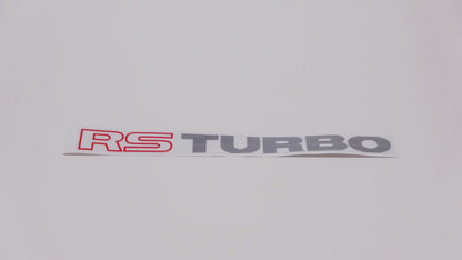 RS TURBO Boot/Tailgate/Rear Stickers UV Printed