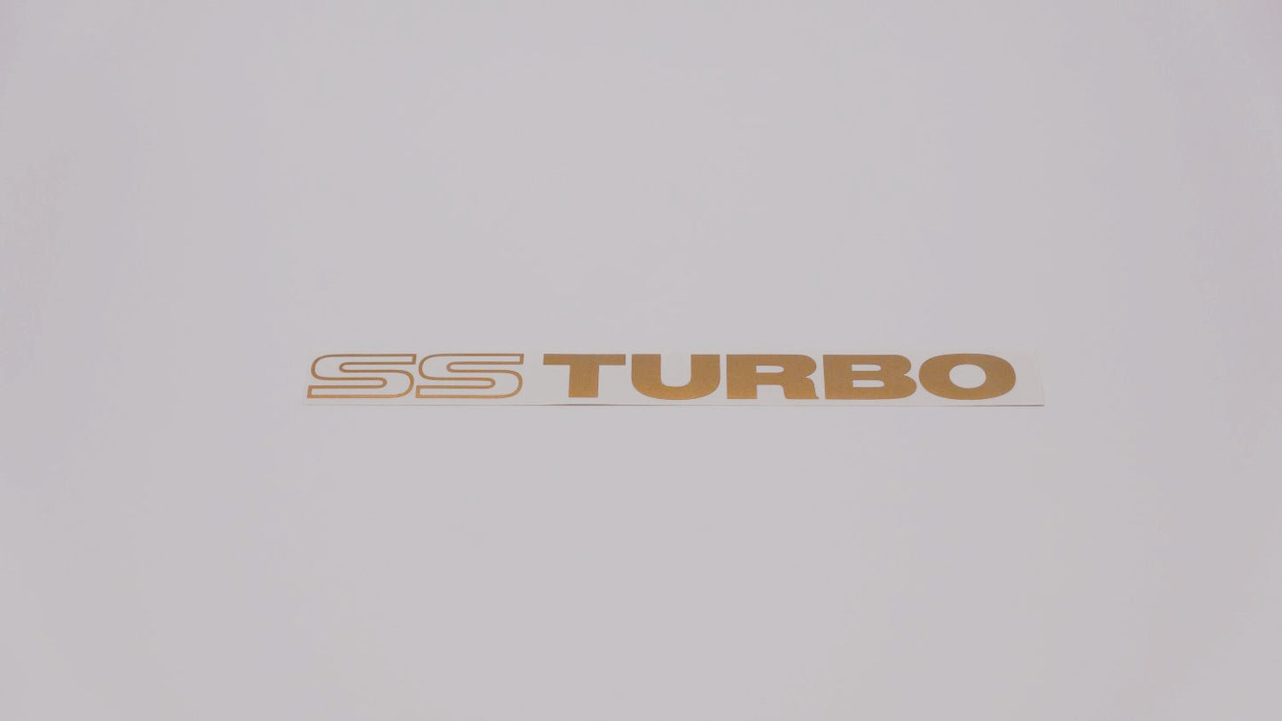 SS TURBO Boot Decals (metallic)