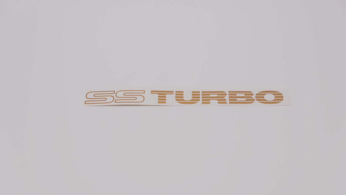 SS TURBO Boot Decals (metallic)