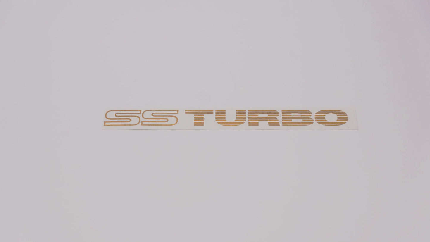 SS TURBO Boot Decals (metallic)