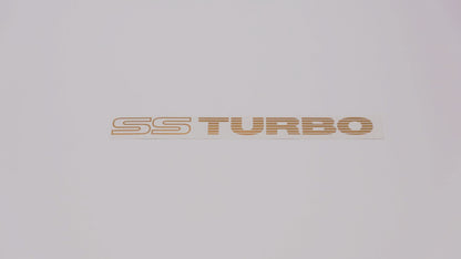 SS TURBO Boot Decals (metallic)