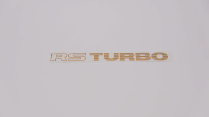 RS TURBO Boot Decals (metallic)