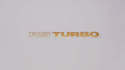 RS TURBO Boot Decals (metallic)