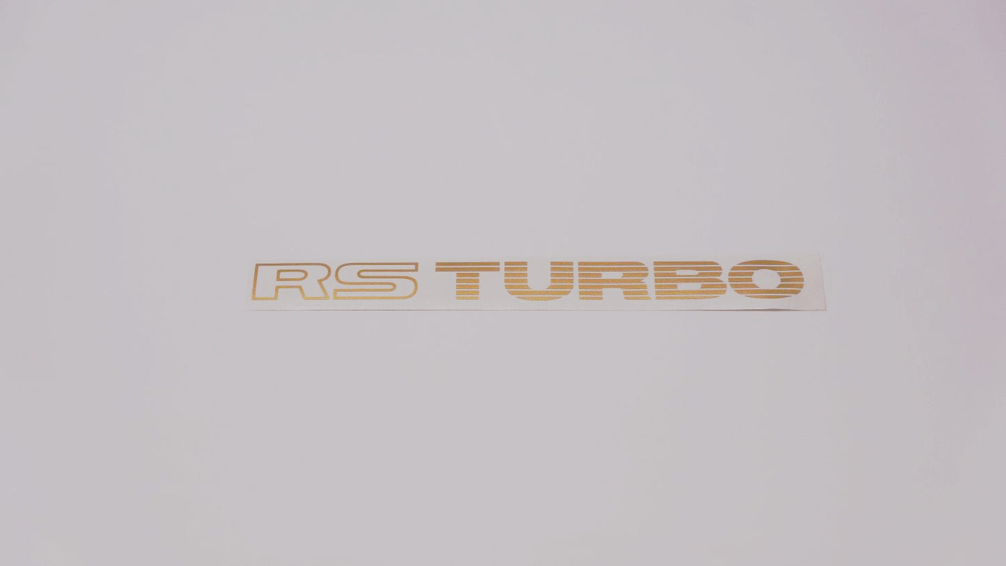 RS TURBO Boot Decals (metallic)