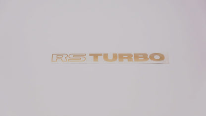 RS TURBO Boot Decals (metallic)