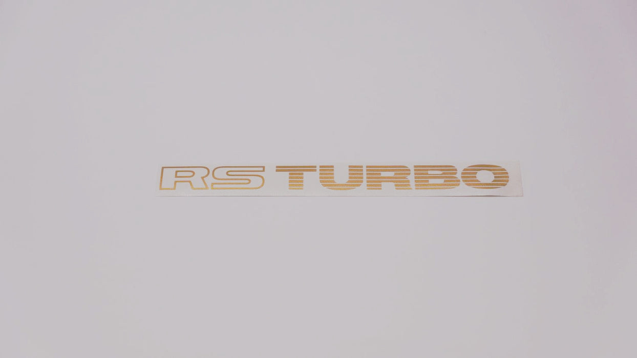 RS TURBO Boot Decals (metallic)
