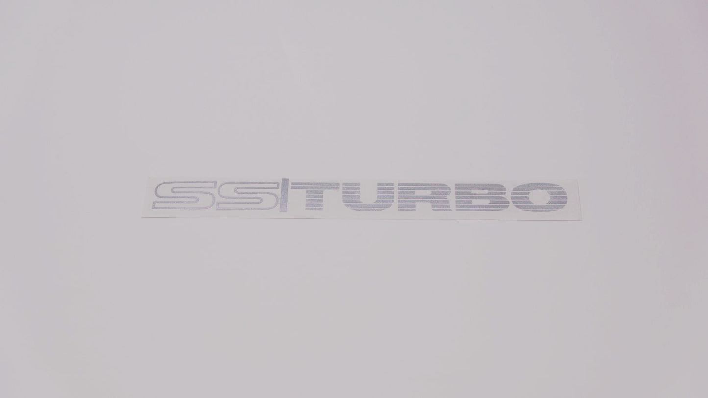 SS TURBO Boot Decals (metallic)