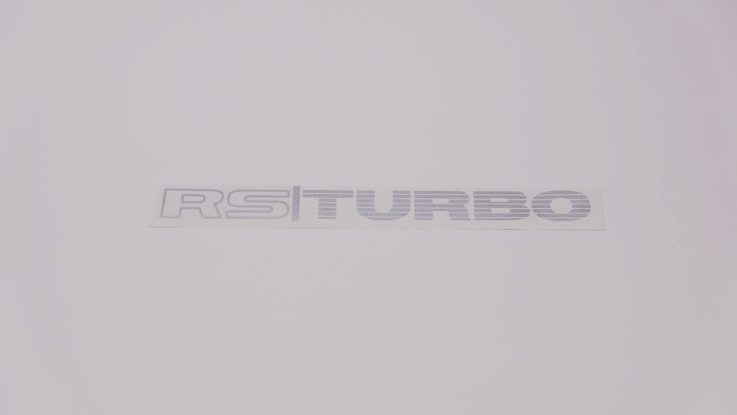 RS TURBO Boot Decals (metallic)