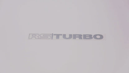 RS TURBO Boot Decals (metallic)