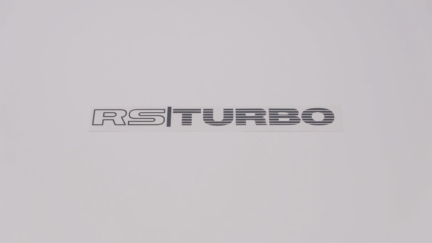 RS TURBO Boot Decals (metallic)